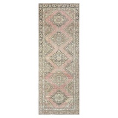 Vintage Turkish Oushak Rug - 4'4" x 11'10"