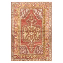 Vintage Turkish Oushak Rug - 4'4" x 6'4"