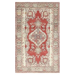 Vintage Turkish Oushak Rug - 4'5" x 7'