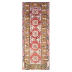 Vintage Turkish Oushak Rug - 4'6" x 11'4"