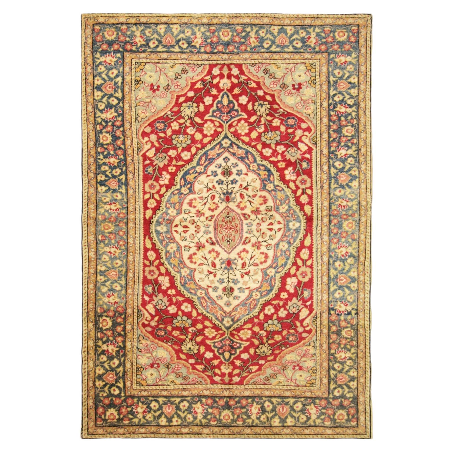 Vintage Turkish Oushak Rug - 4'7" x 6'7"