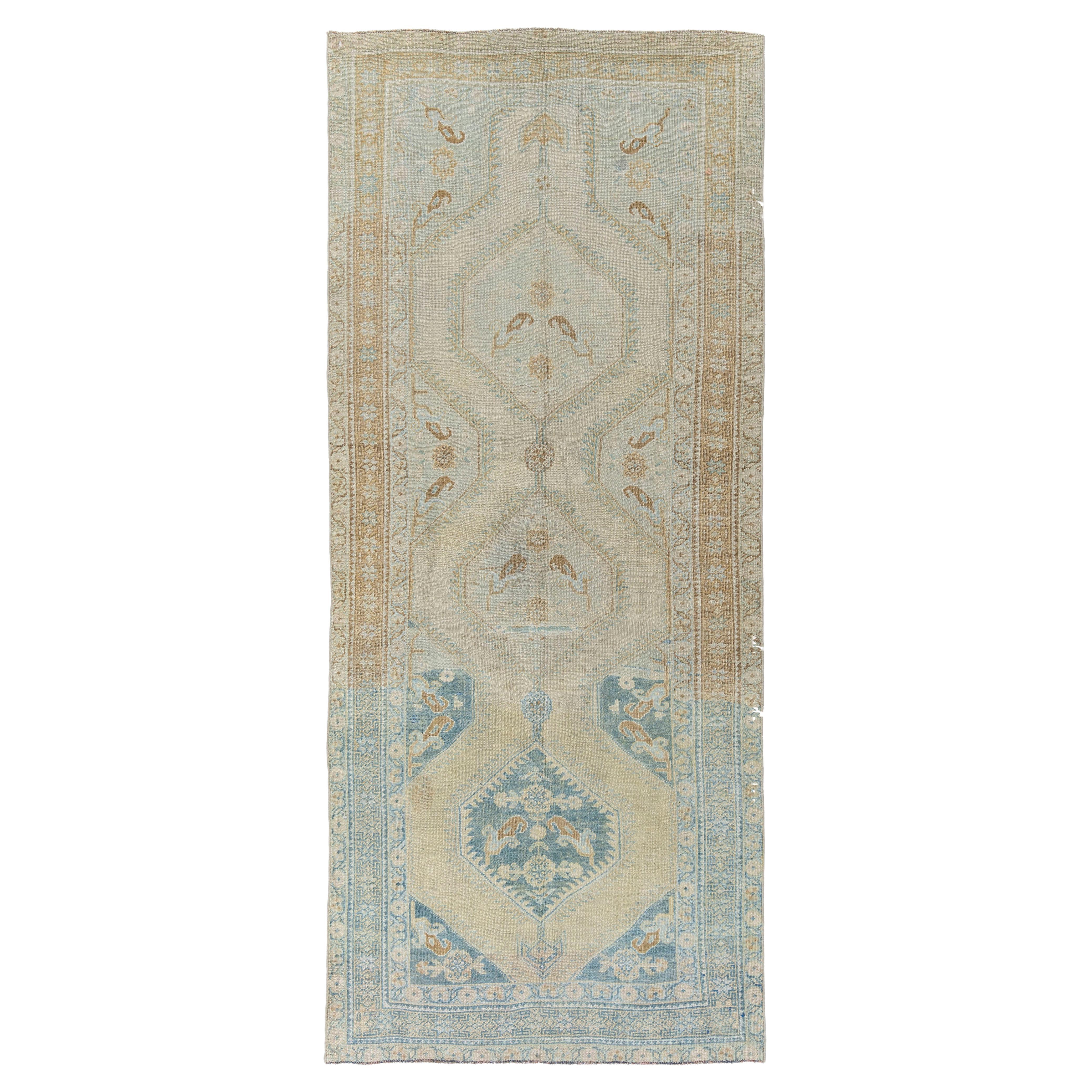 Tapis de Turquie Oushak vintage  4'7 x 7'5 pieds