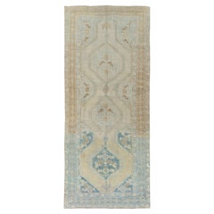 Vintage Turkish Oushak Rug 4'7 x 7'5