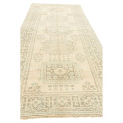 Vintage Turkish Oushak Rug 4'8 X 11'10