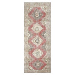 Vintage Turkish Oushak Rug - 4'8" x 12'5"