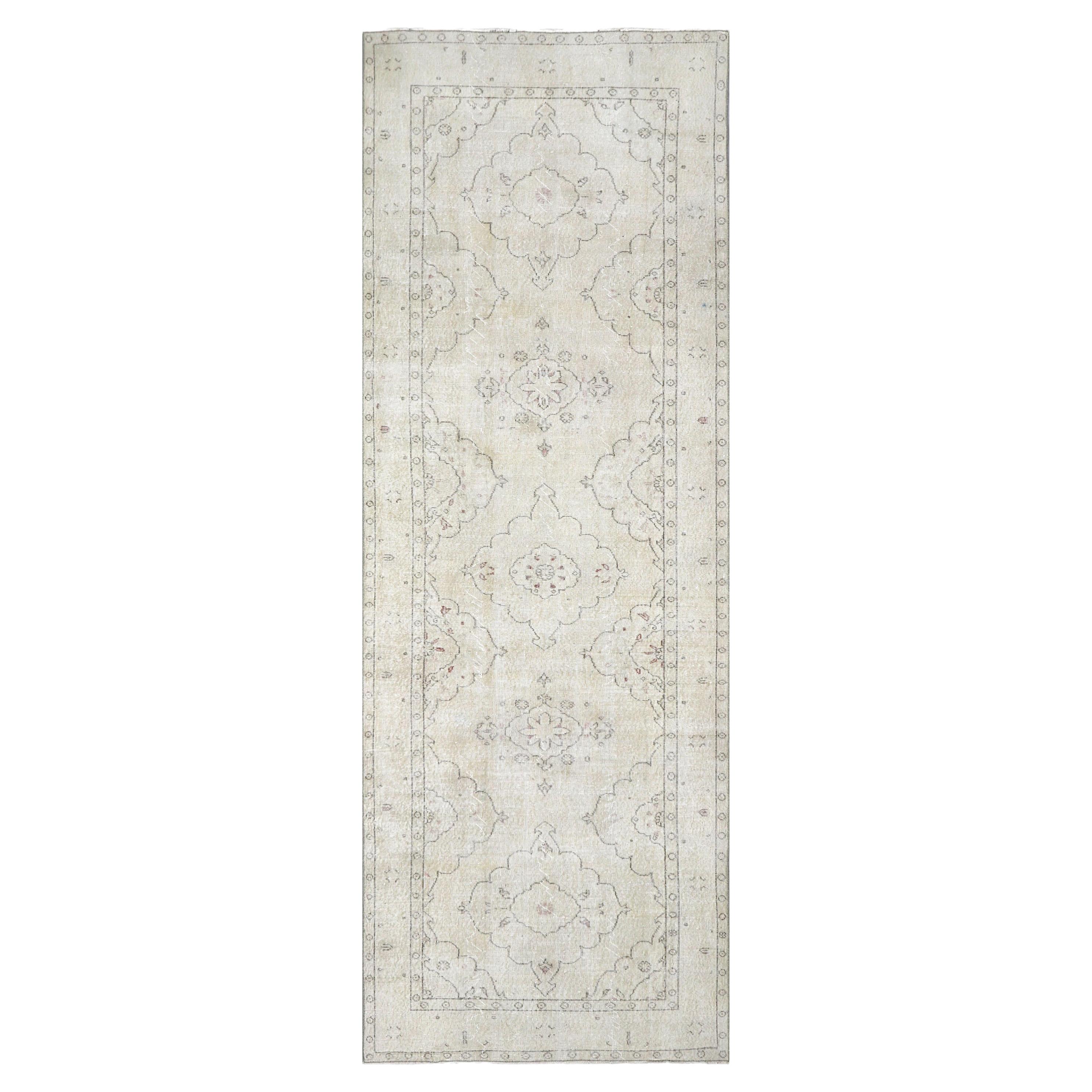 Vintage Turkish Oushak Rug - 4'8" x 13'3"