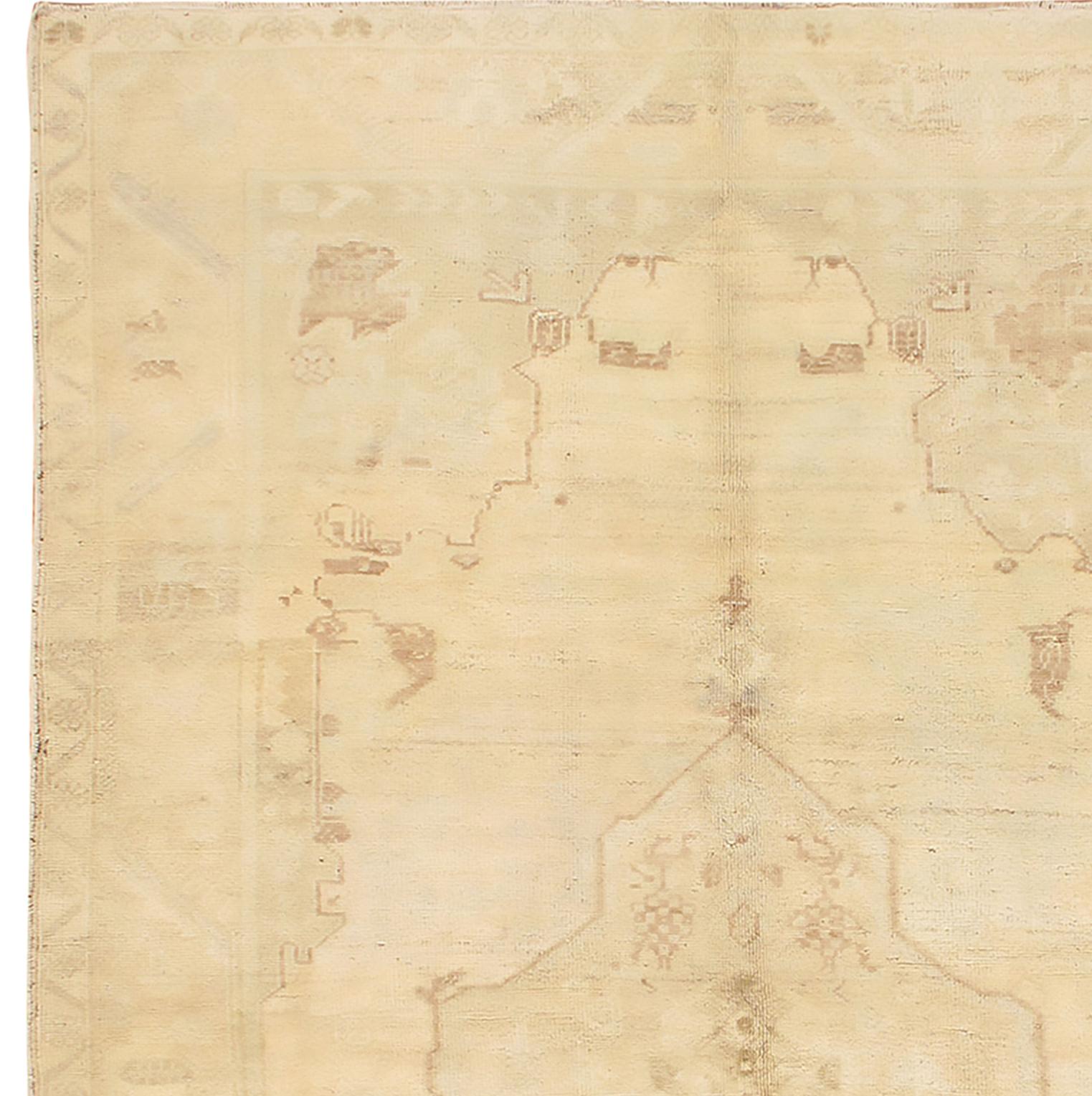 Alfombra Turca Oushak Vintage, 1,70 x 1,80 m Lana en venta