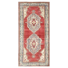 Vintage Turkish Oushak Rug - 5'4" x 11'2"