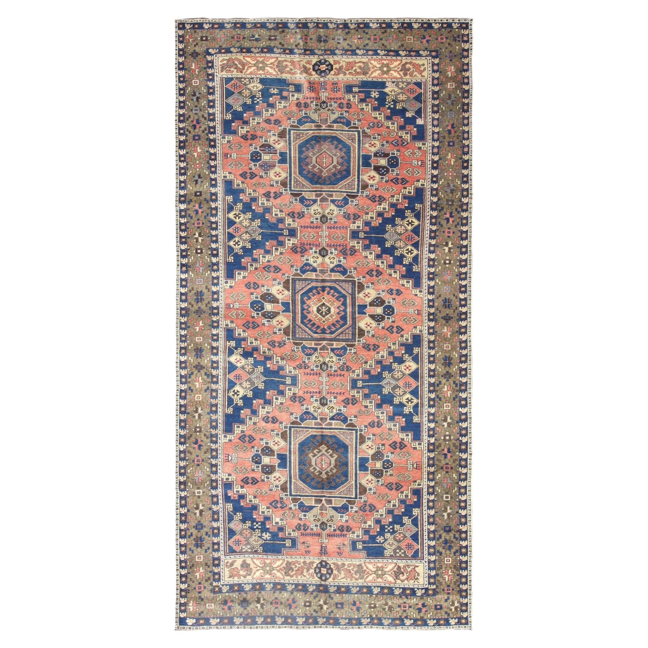Vintage Turkish Oushak Rug - 5'5" x 10'11"