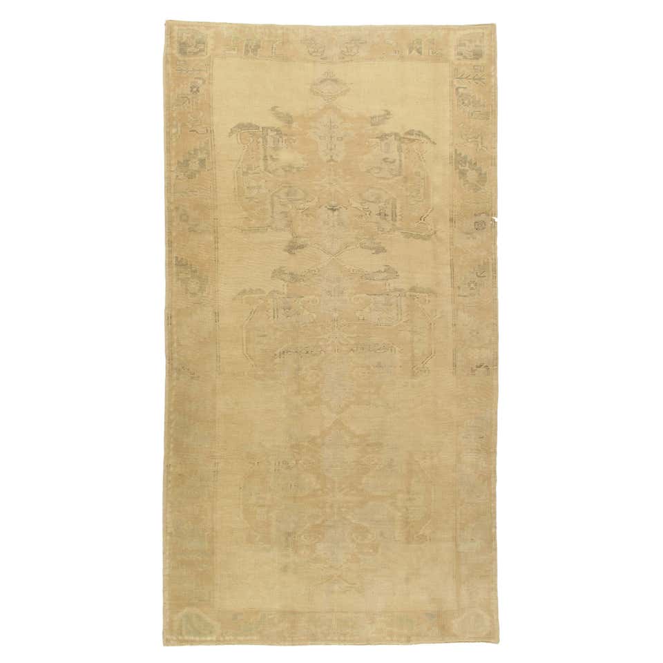 Turkish Oushak Rug Oriental Handmade 2'8