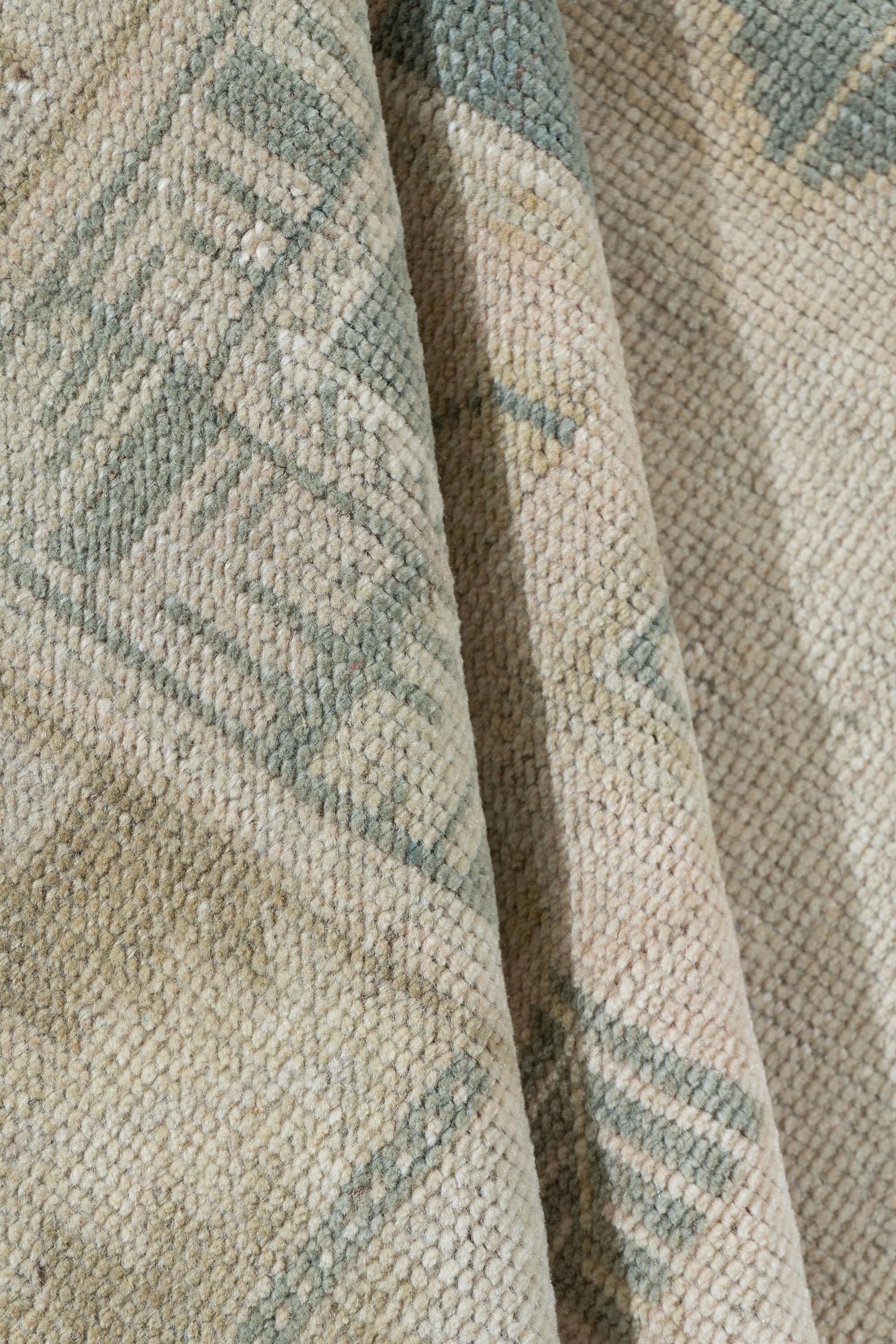 Vintage Türkisch Oushak Teppich 5'9 X 10'7 (Wolle) im Angebot