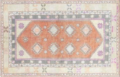 Vintage Turkish Oushak Rug - 5'9" x 8'8"