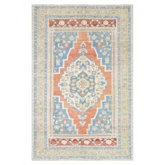 Vintage Turkish Oushak Rug - 6'1" x 9'5"