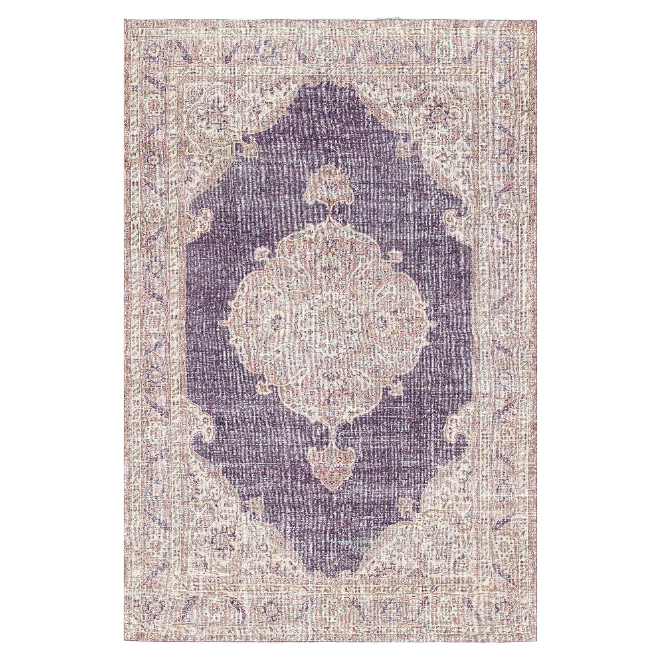 Vintage Turkish Oushak Rug - 6'11" x 10'2"