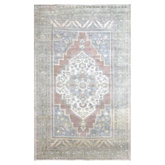 Vintage Turkish Oushak Rug - 6'11" x 11'