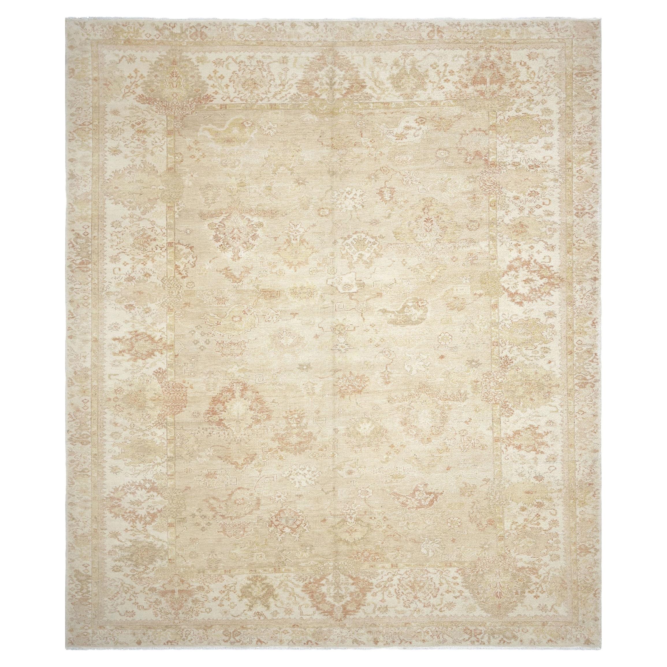 Vintage Turkish Oushak Rug - 8'2" x 9'8"