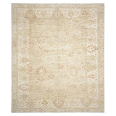 Vintage Turkish Oushak Rug - 8'2" x 9'8"