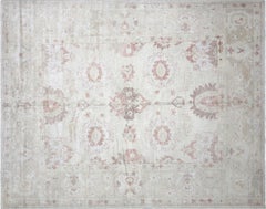 Vintage Turkish Oushak Rug - 8'8" x 11'