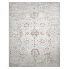 Vintage Turkish Oushak Rug - 8'8" x 11'
