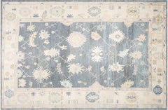 Vintage Turkish Oushak Rug - 9'7" x 14'6"