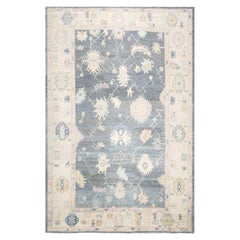Vintage Turkish Oushak Rug - 9'7" x 14'6"
