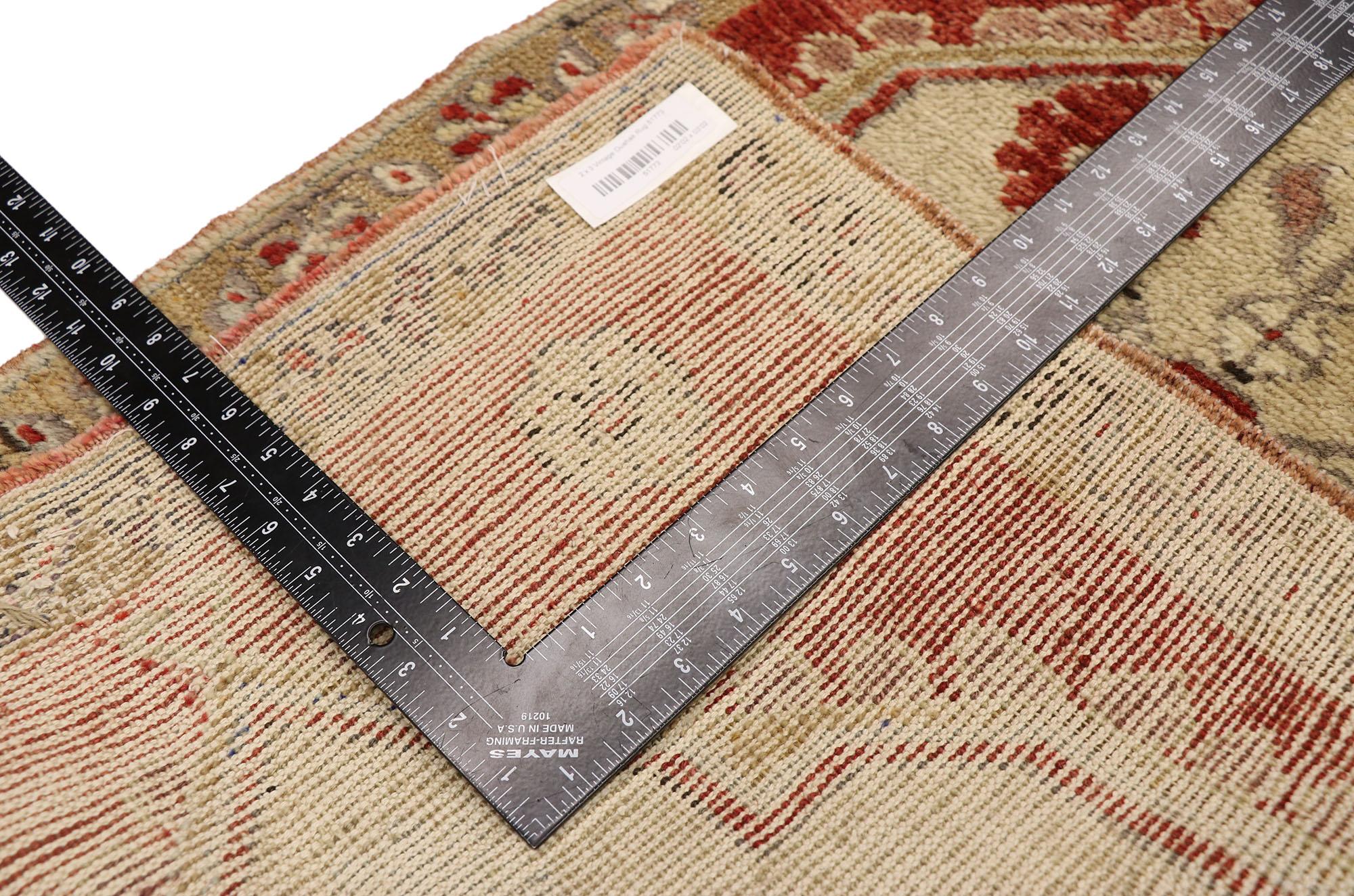 Alfombra turca vintage Oushak Alfombra de acento en Bueno estado para la venta en Dallas, TX