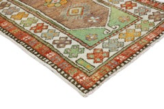 Vintage Turkish Oushak Rug, Colorfully Curated Meets Whimsical Boho