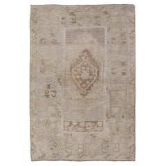 Alfombra Turca Oushak Vintage - Tonos Terrosos 3'7 x 5'11