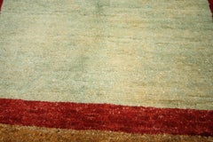 The Whispered Devotion: A Vintage Turkish Oushak Prayer Rug of Tranquil Grace