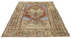 Tappeto Oushak turco vintage con stile artigianale rustico