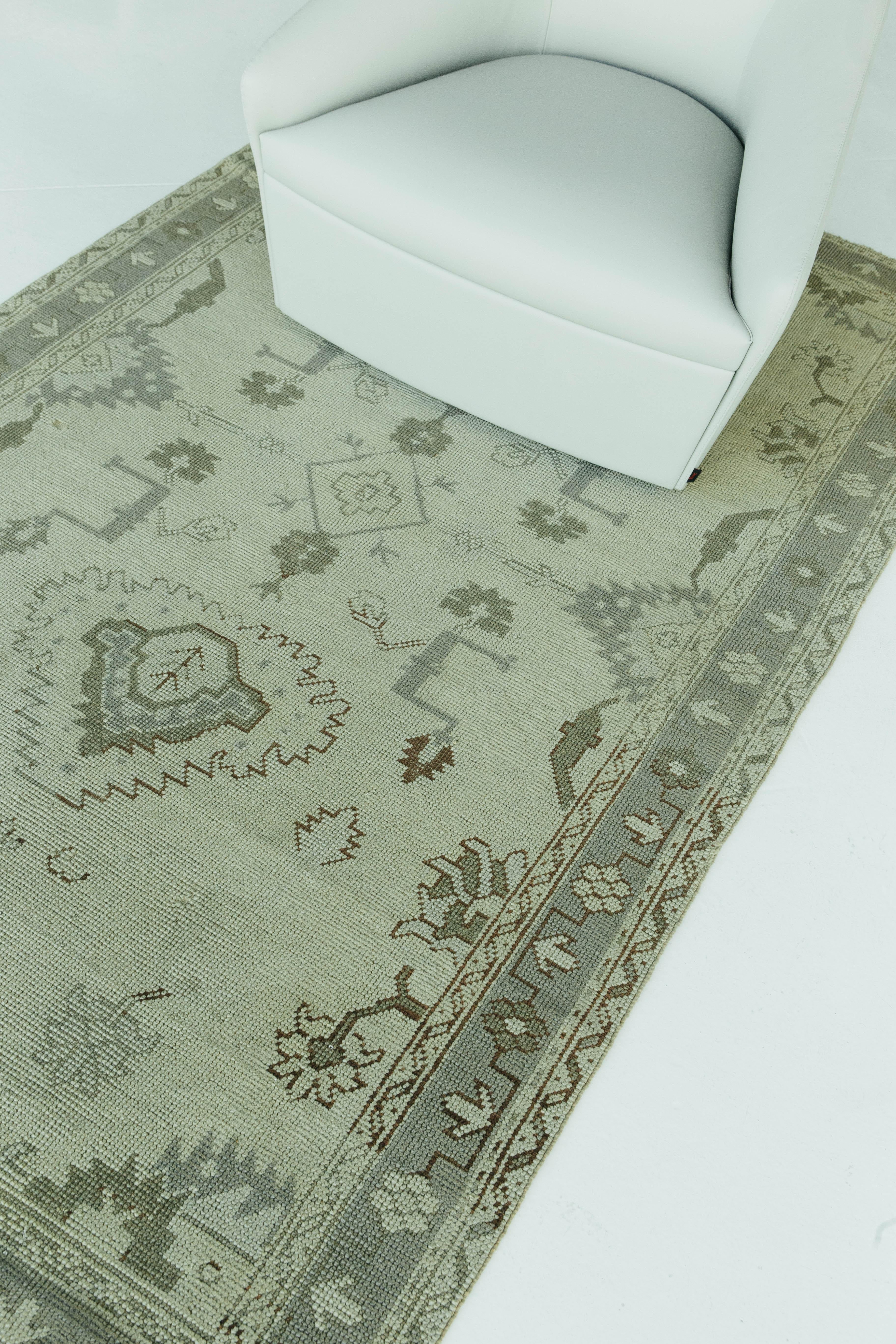 Tapis de Turquie vintage Oushak en vente 3