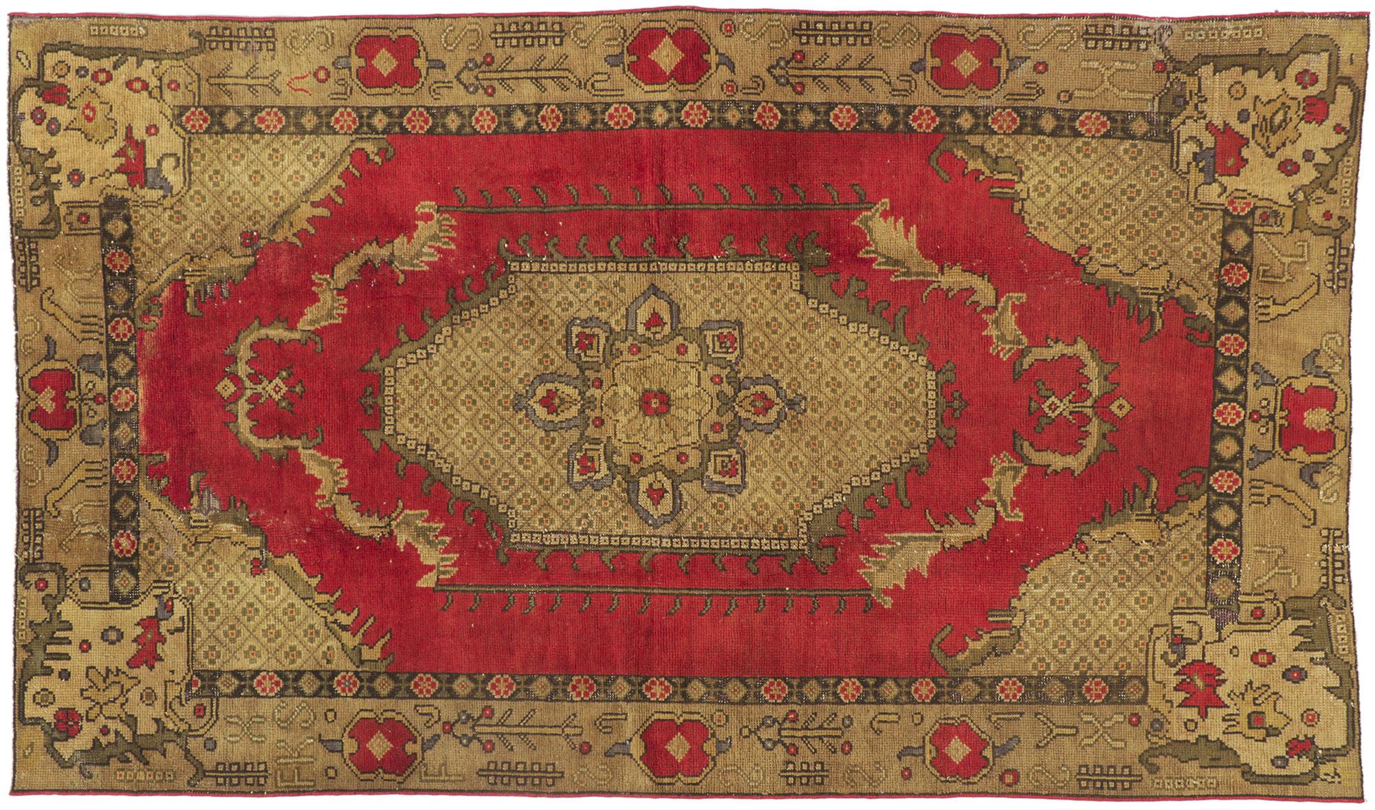 Tapis de Turquie vintage Oushak en vente 3