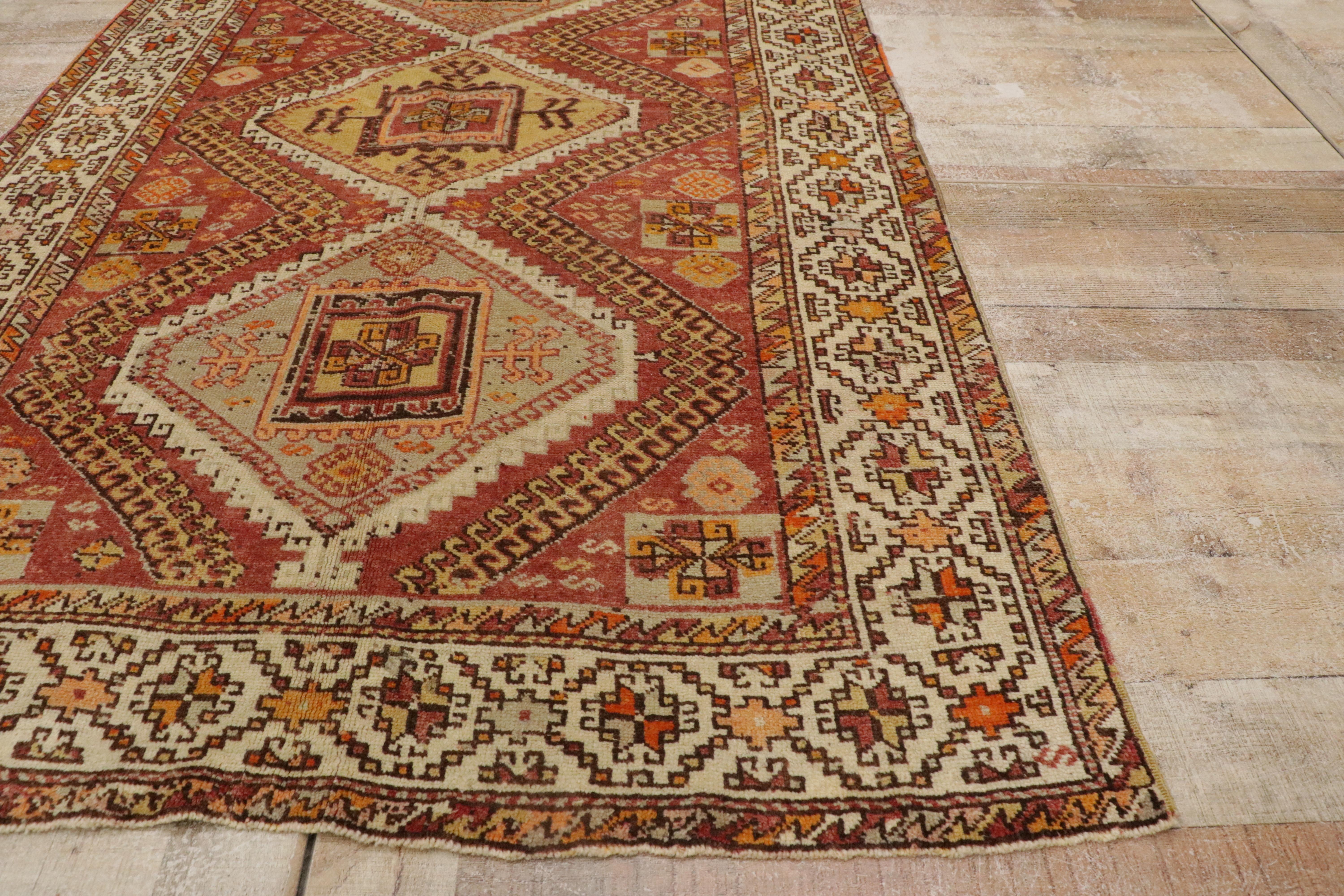 Tappeto turco vintage Oushak in vendita 4