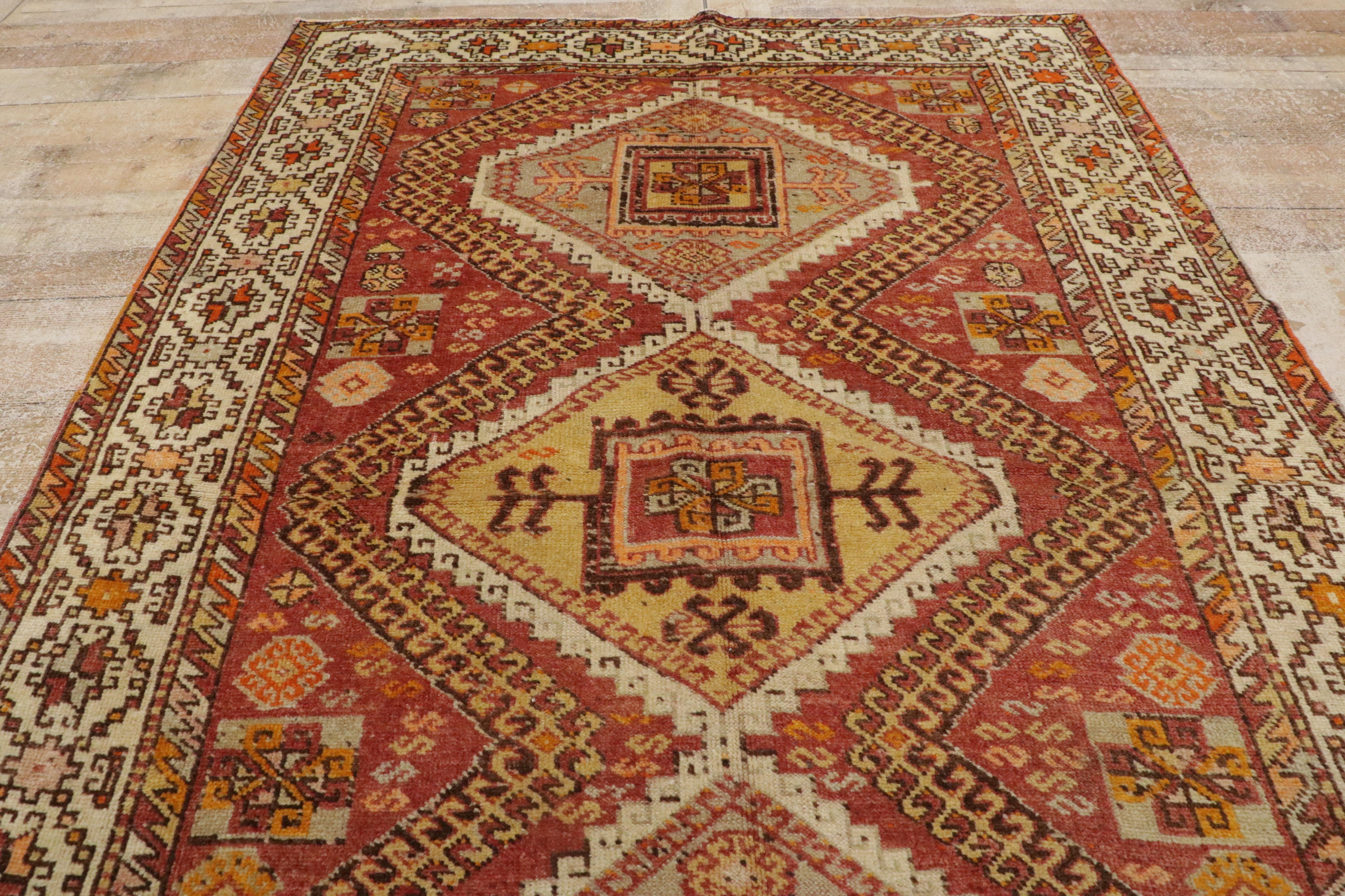 Tappeto turco vintage Oushak in vendita 5