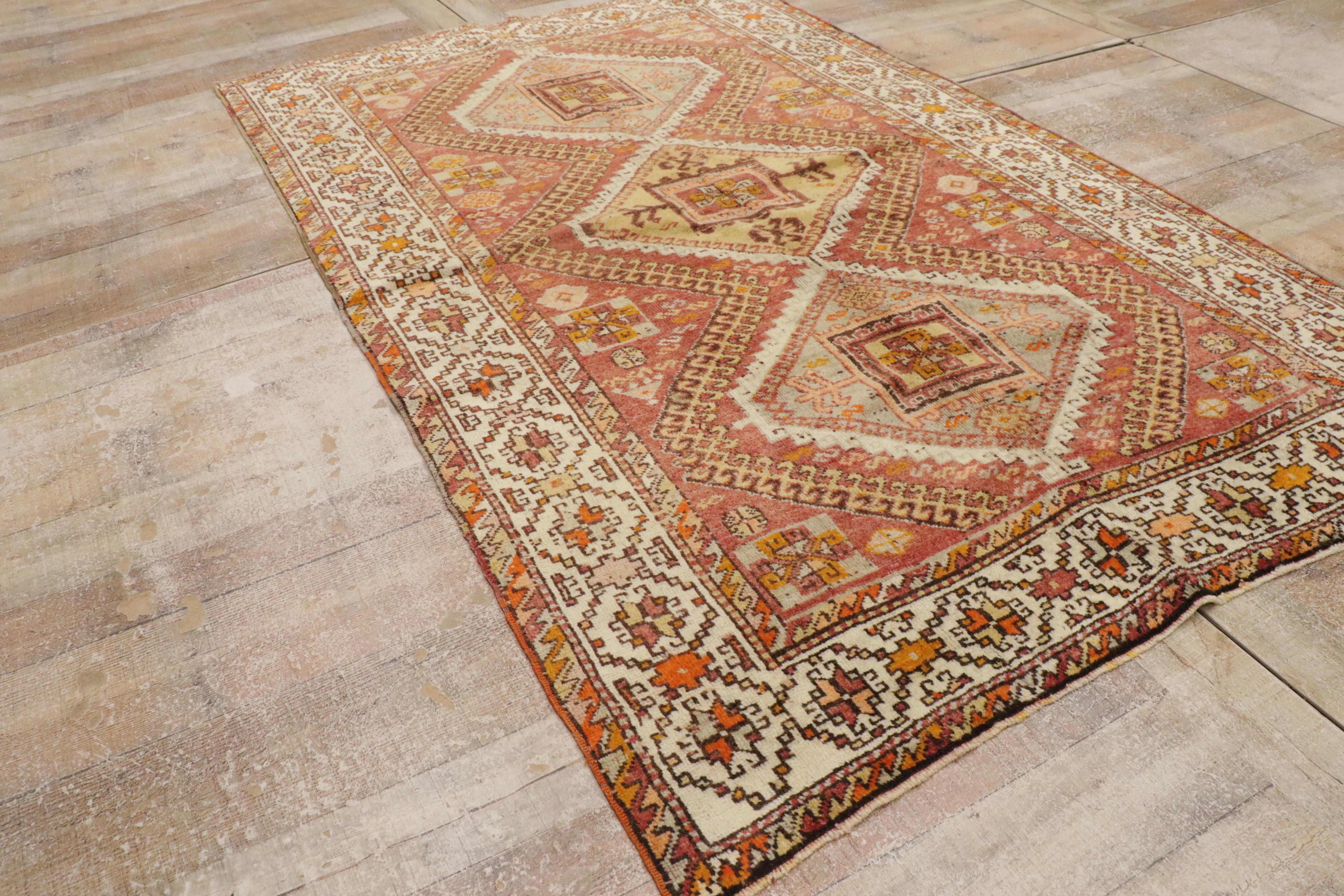 Tappeto turco vintage Oushak in vendita 6