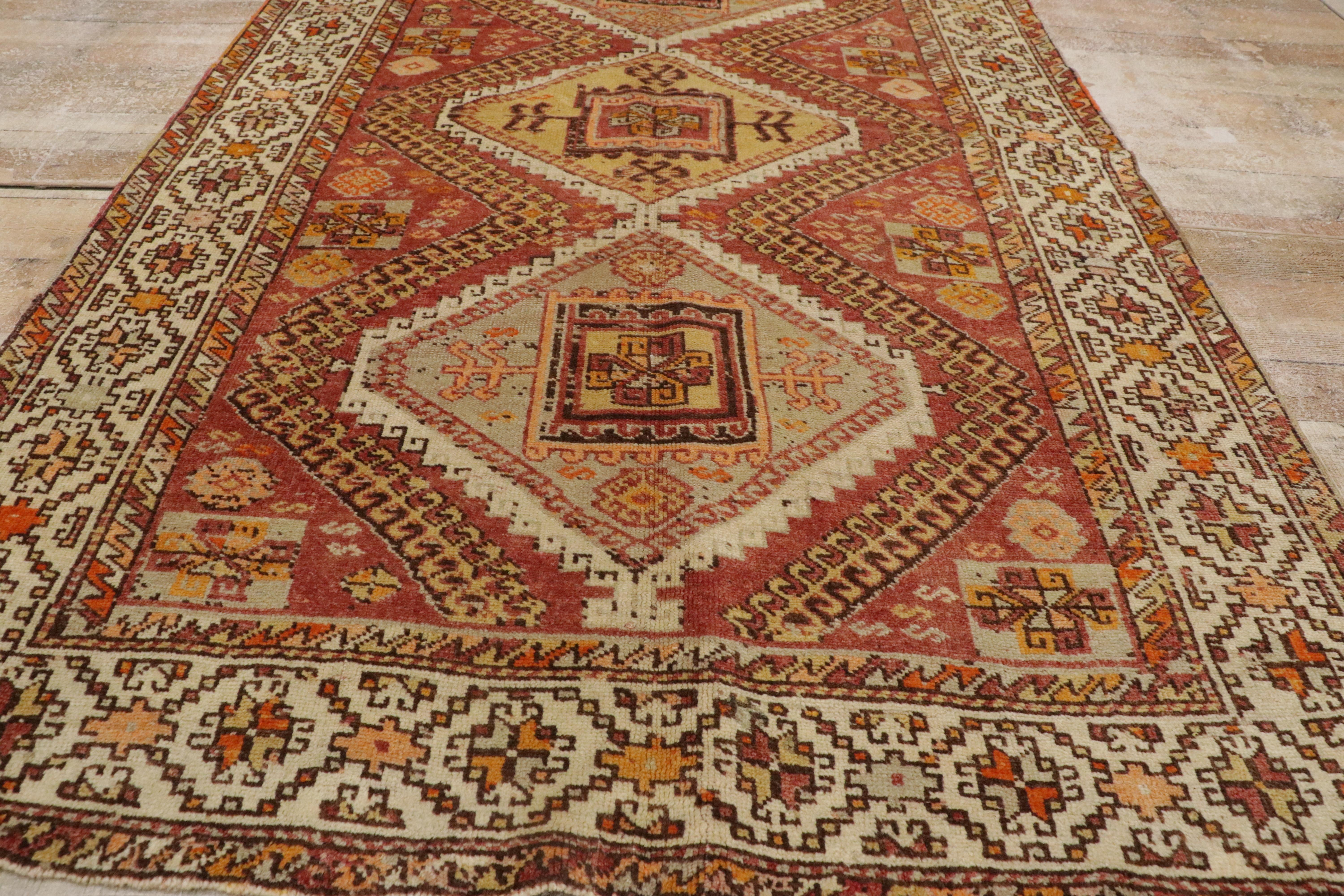 Tappeto turco vintage Oushak in vendita 9