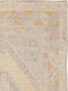 Vintage Turkish Oushak Rug