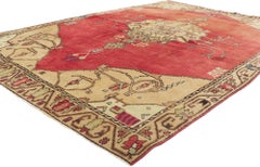 Vintage Turkish Oushak Rug