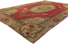 Vintage Turkish Oushak Rug
