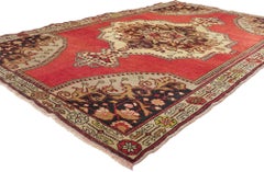 Vintage Turkish Oushak Rug