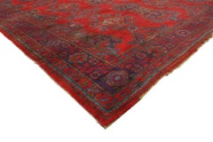 Vintage Turkish Oushak Rug Inspired by Thomas Eakins