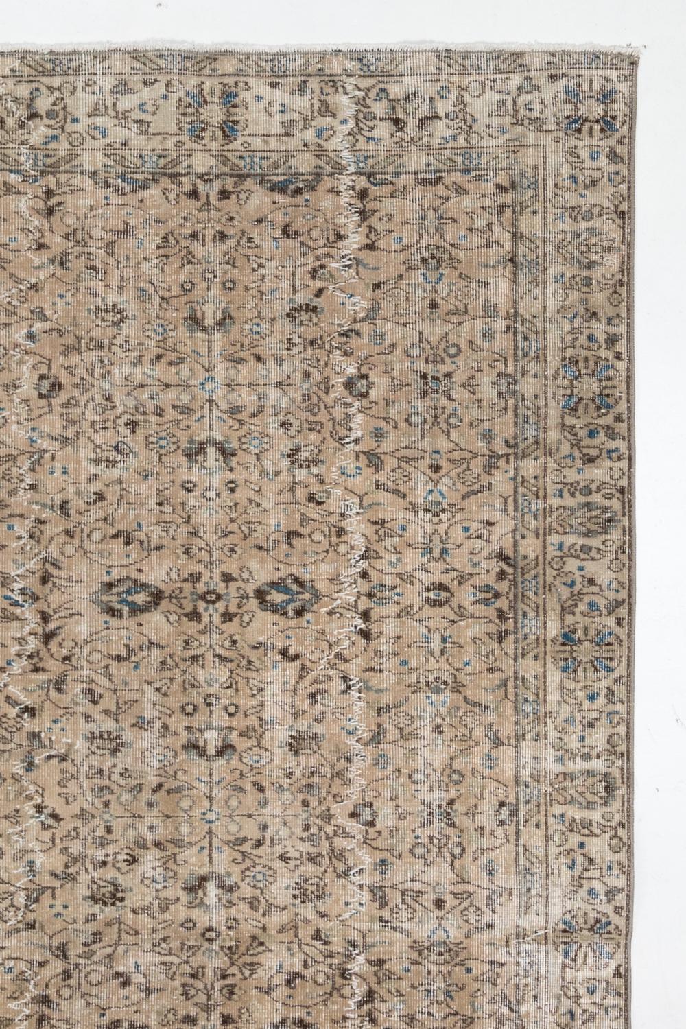 Türkischer Oushak-Teppich, Vintage (Handgewebt) im Angebot