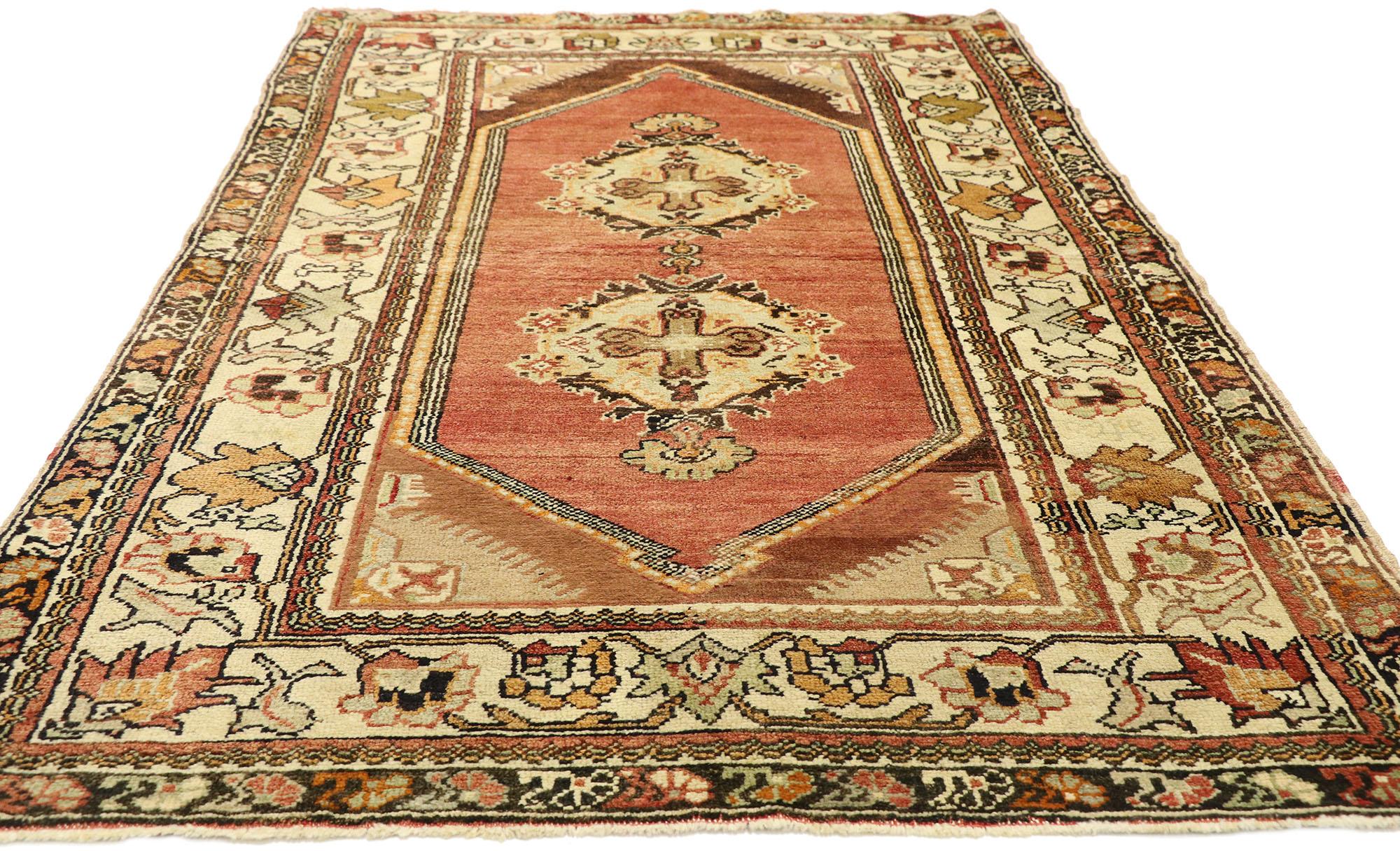 Alter türkischer Oushak-Teppich (Türkisch) im Angebot