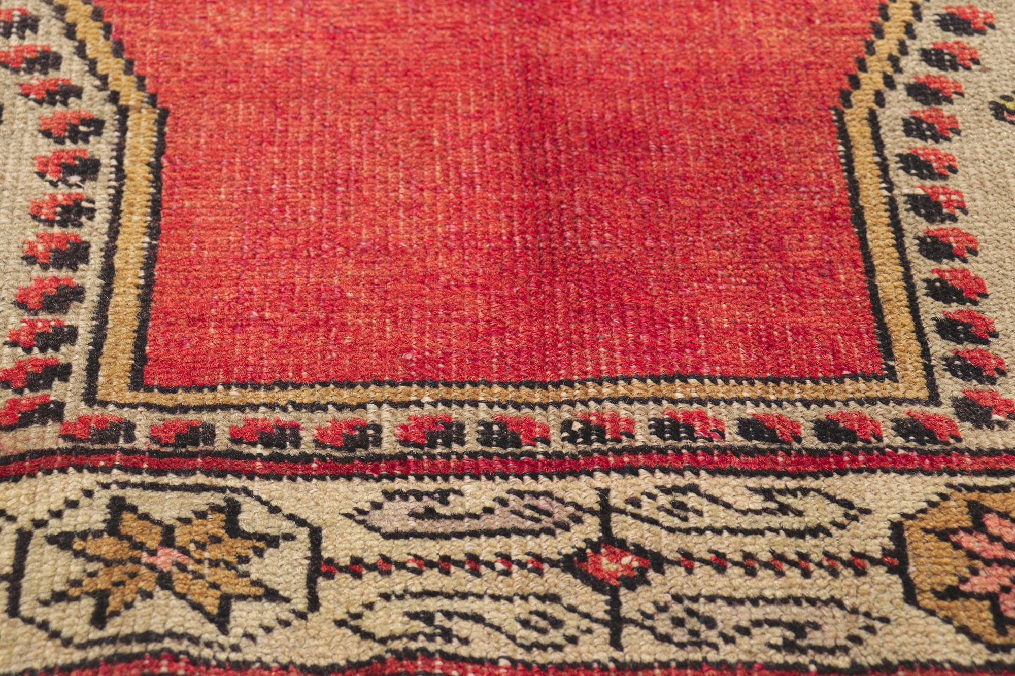 20th Century Vintage Turkish Oushak Rug For Sale