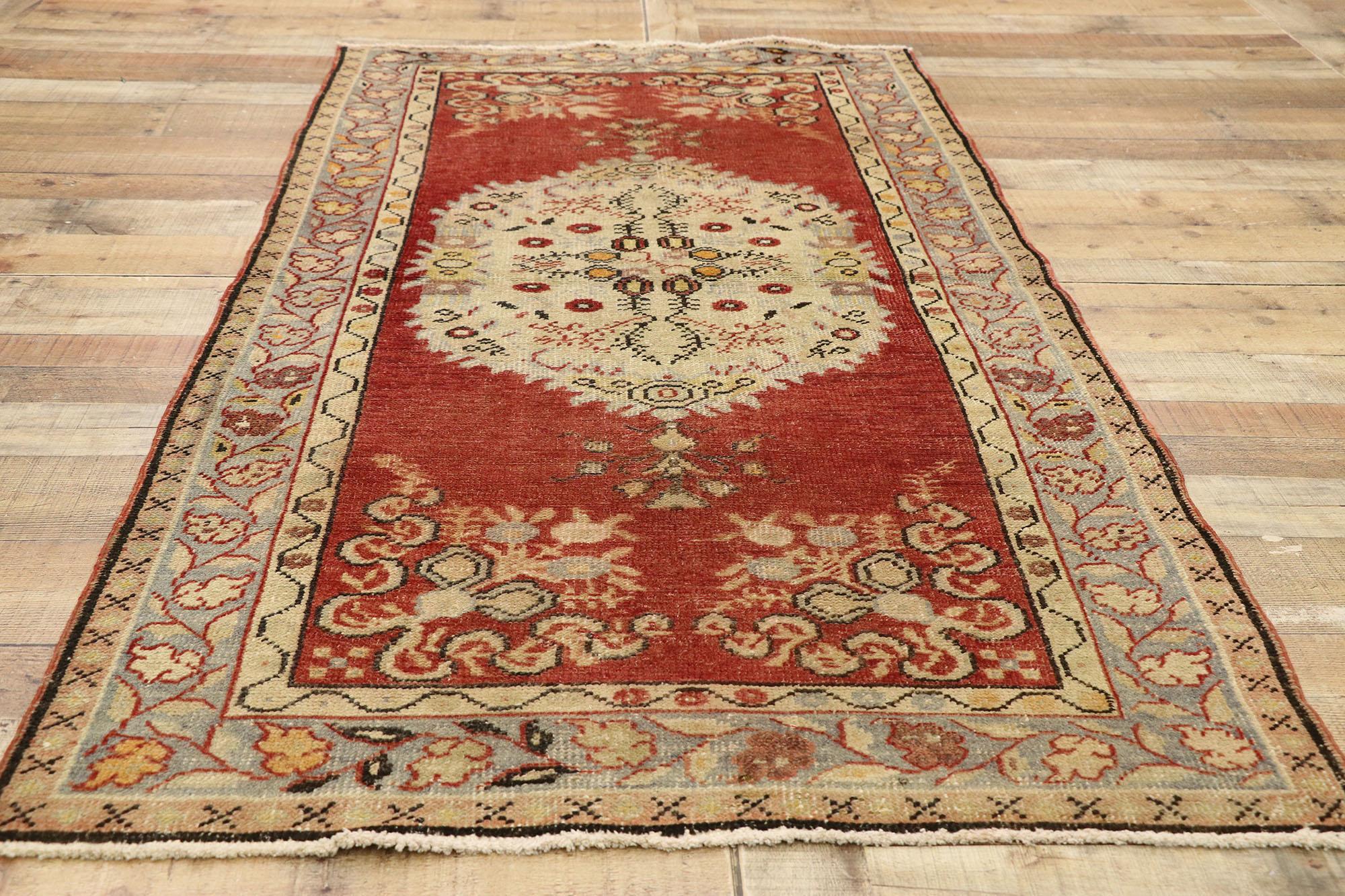 Alfombra turca Oushak vintage Lana en venta