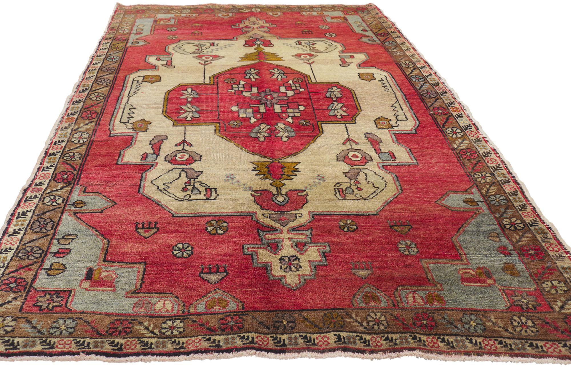 Alter türkischer Oushak-Teppich (Wolle) im Angebot