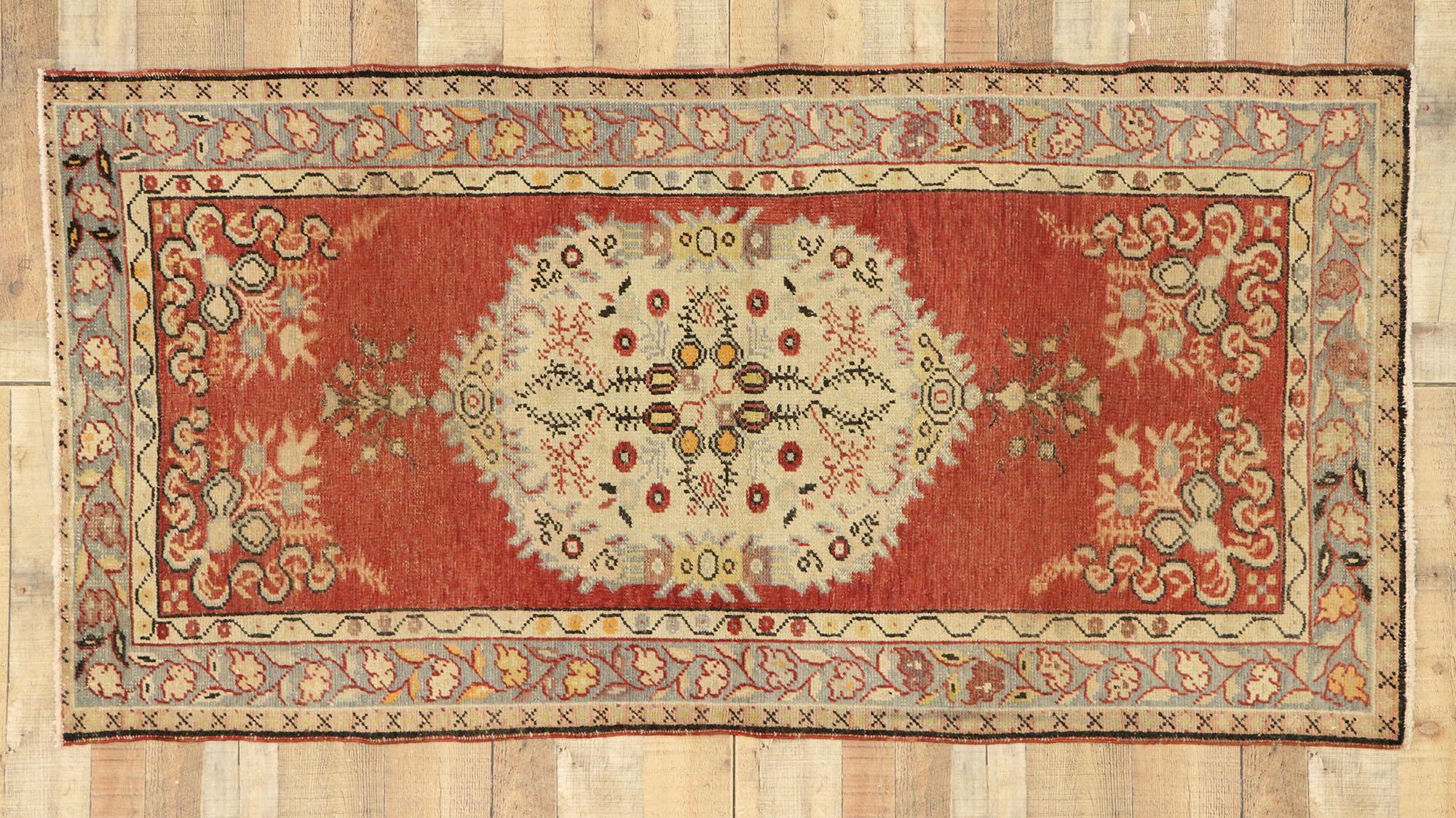 Alfombra turca Oushak vintage en venta 1