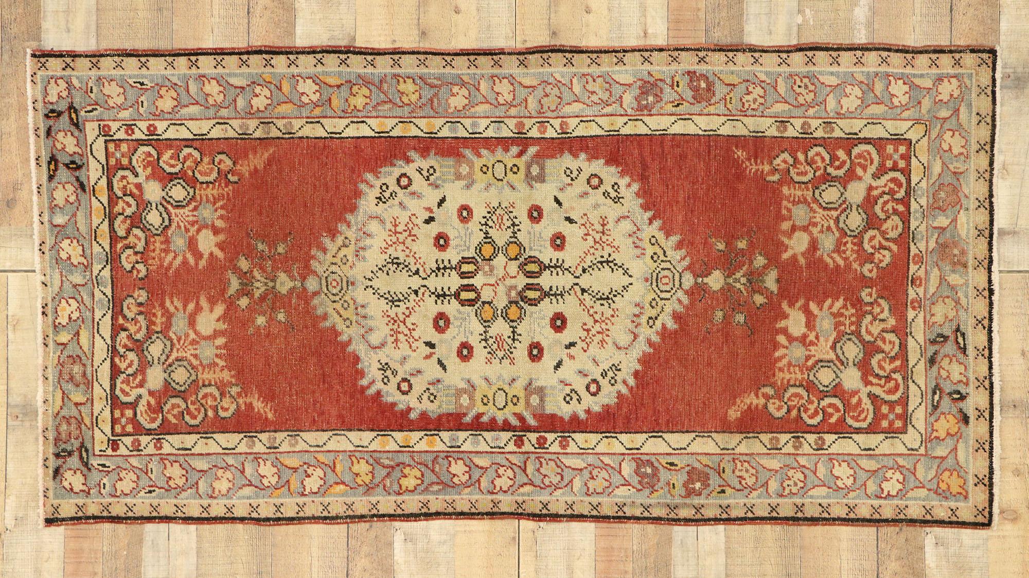 Vintage Turkish Oushak Rug For Sale 2