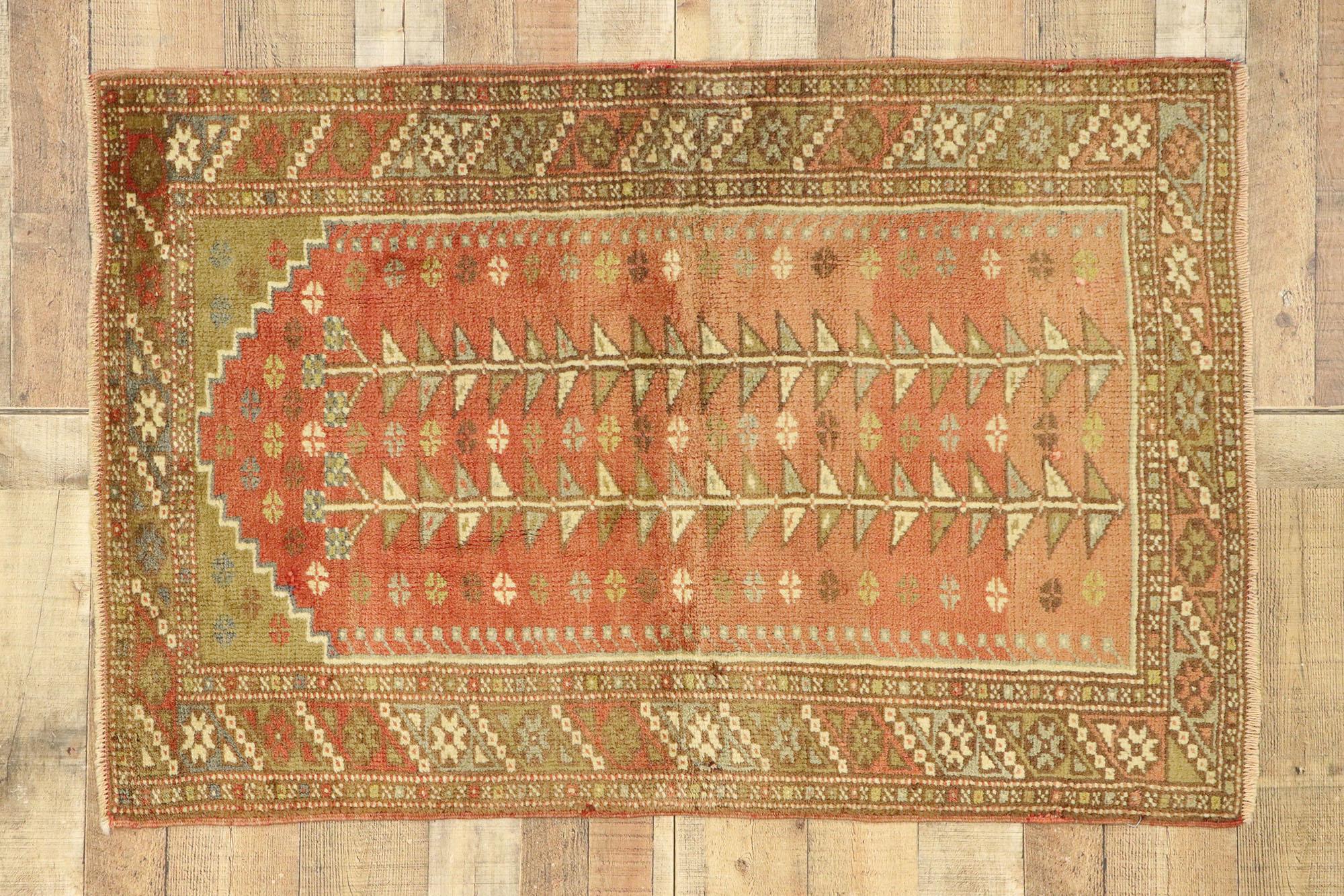 Vintage Turkish Oushak Rug For Sale 2