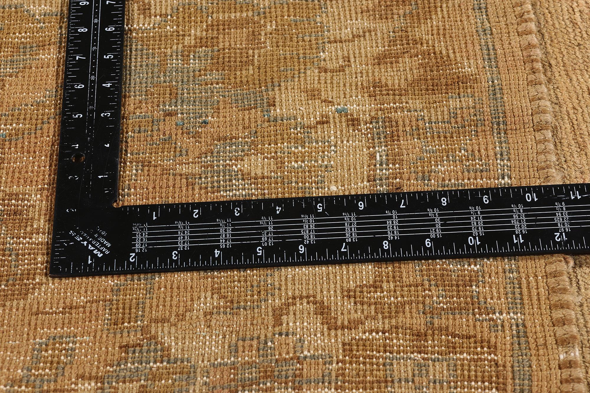 1960's Turkish Oushak Rug with Traditional Style For Sale 1